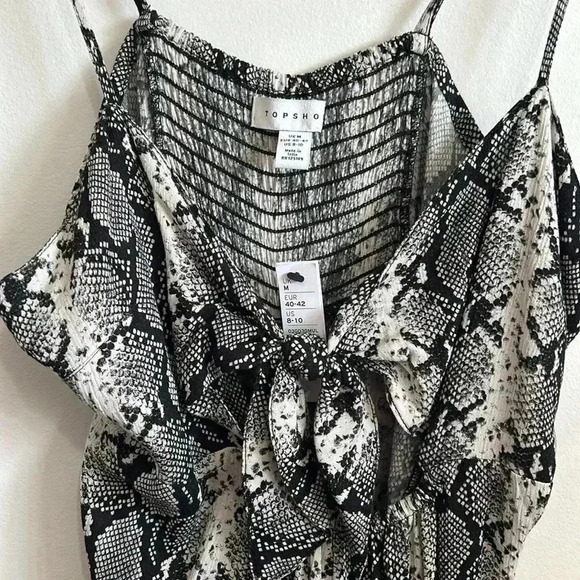 BNWT Topshop snake print  jumpsuit size 8-10/M - Picture 6 of 6